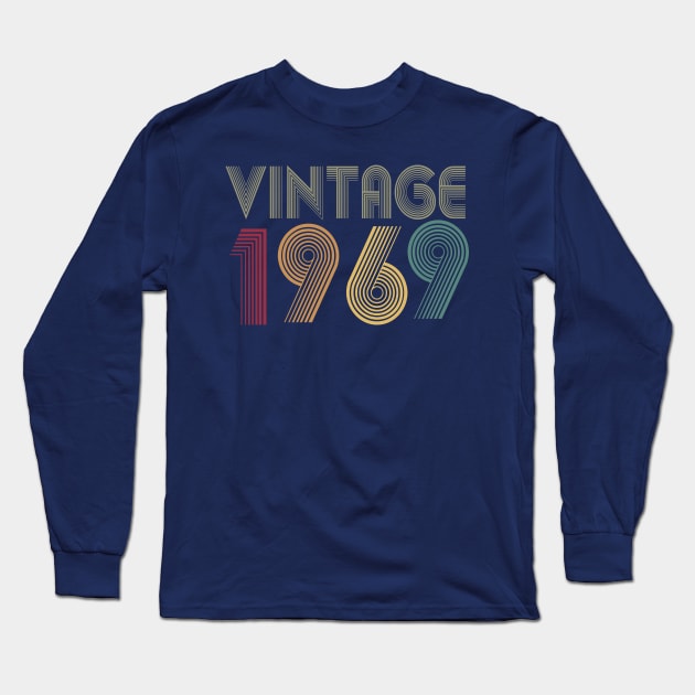 50th Birthday T Shirt Gift Vintage 1969 Classic Long Sleeve T-Shirt by key_ro